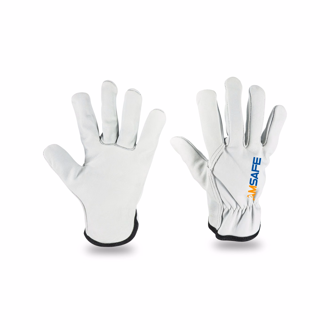 ALE417 leather work gloves upright product view