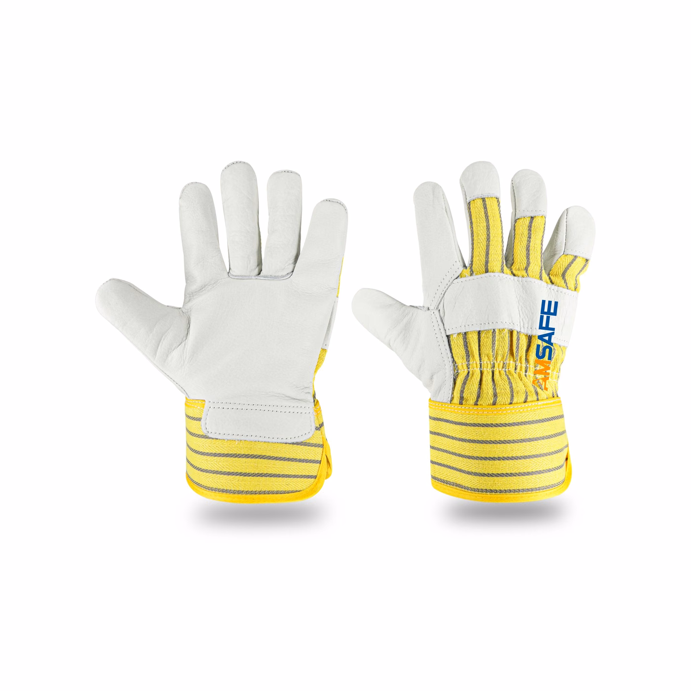 33987 white heavy duty work gloves upright product view