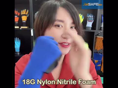 18 Gauge Nitrile Foam Gloves